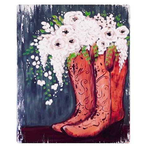 Paint Party! ~ "Boot-quet", Obion County Public Library, Union City, 21 ...