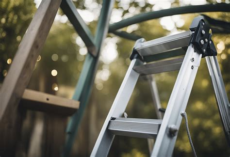 Image result for Extension Ladder Rope Setup