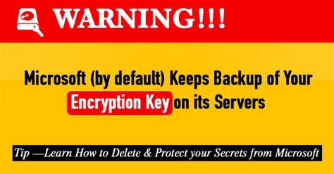 Image result for Device Encryption Backup Recovery Key