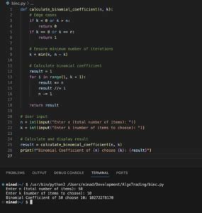 Image result for Python Method How to Use Binomial Method for Function