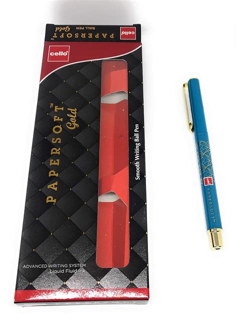Cello Papersoft Gold Ball Pen - Pack of 6 : Amazon.in: Office Products