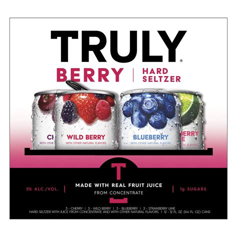 TRULY Hard Seltzer Berry Variety Pack (12 fl. oz. Can, 12pk.) 12 ct; 12 ...