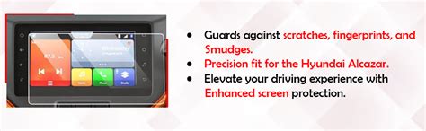 ANDEAL GUARDS HYUNDAI ALCAZAR Infotainment & Instrument Cluster Screen ...