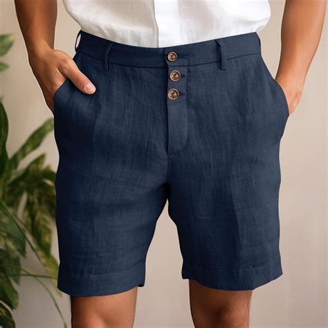 Bzhegqhd Men's Casual Dress Shorts,Knee-Length Pleated Flat Front ...