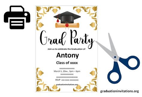 Image result for DIY Graduation Invitations