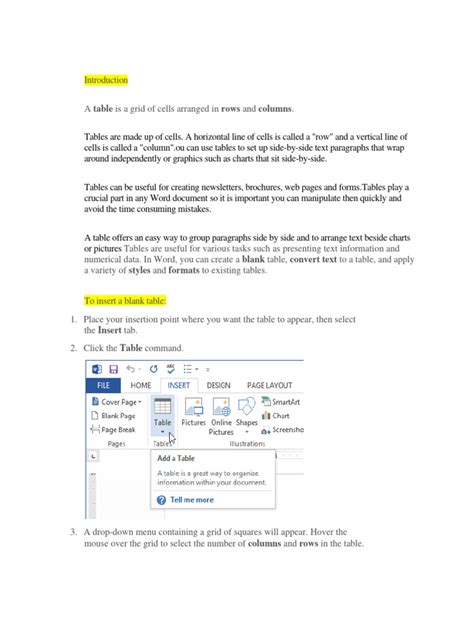MS Word Simple Table Tutorial for Grade 4 ICT 的图像结果