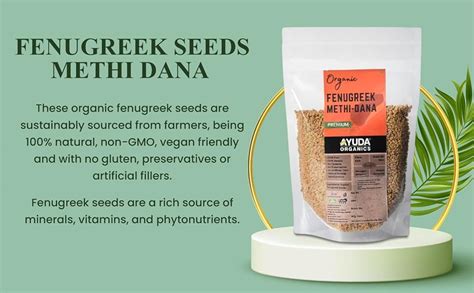 Ayuda Organics Whole Methi Dana I Fresh and Natural Dried Fenugreek ...