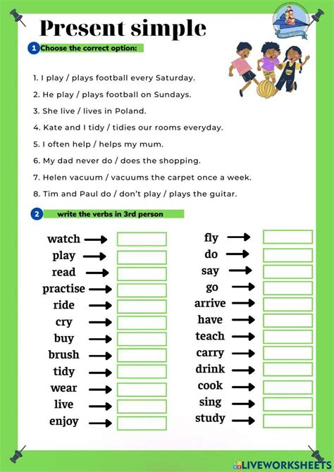 Image result for Present Simple Grammar Worksheets