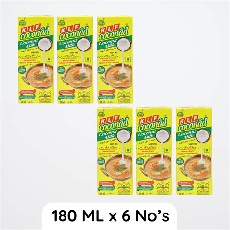 KLF Coconad Pure Coconut Milk (Vegan), 180ml (Pack of 6) – KLF Nirmal
