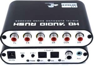 microware HD Audio Rush Digital Audio Surround Decoder 5.1 Channel ...