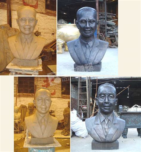 湖北工业大学《教育名人》铸铜、不锈钢、石材雕塑
