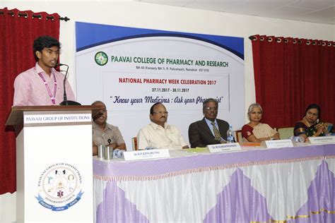 Pharmacy Week Celebration | Paavai College of Pharmacy and Research