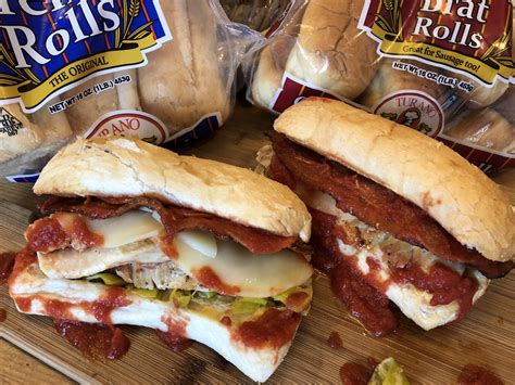 Italian Chicken Sub Sandwiches on Turano French Roll • Turano Baking Co