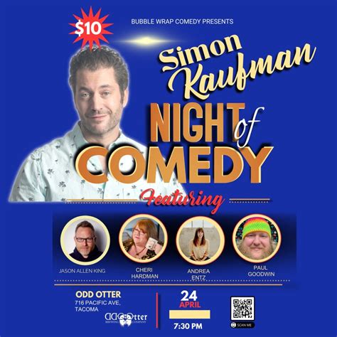 Comedy Night at Odd Otter with Simon Kaufman, Odd Otter, Tacoma, 24 ...