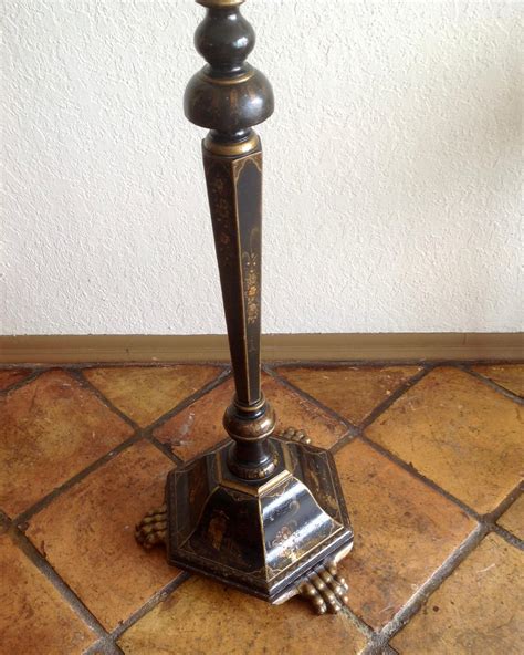 Chinoiserie Floor Lamp With Custom Shade at 1stDibs | primitive floor ...