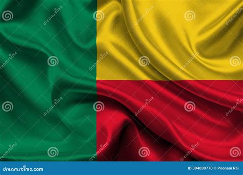 High Detailed Flag of Benin. National Benin Flag. Africa Stock Illustration - Illustration of ...