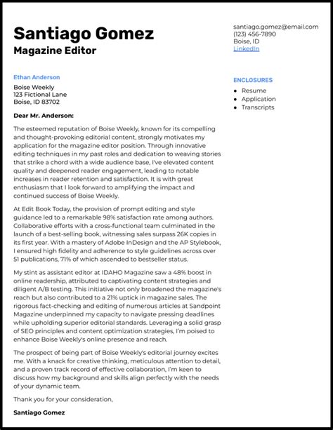 Image result for Sample Editorial Letter