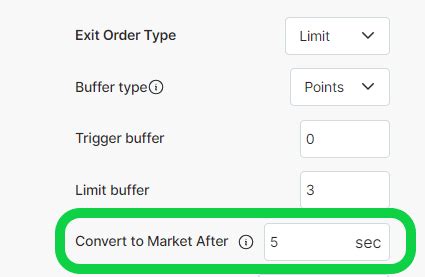 Entry & Exit Order Type | AlgoTest