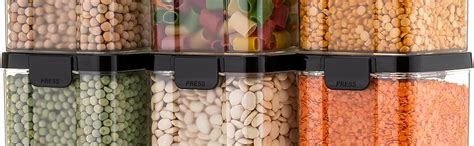 Buy DEW MAT airtight container for pulses, airtight jars, containers ...