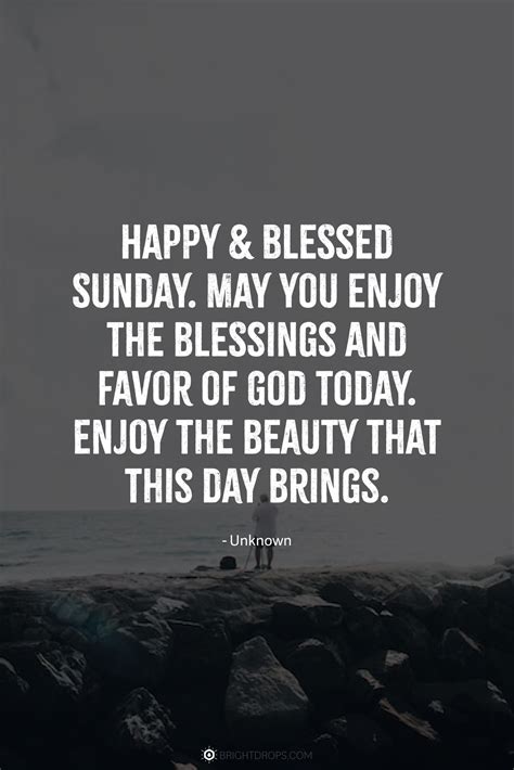 98 Sunday Quotes, Messages & Blessings - Bright Drops