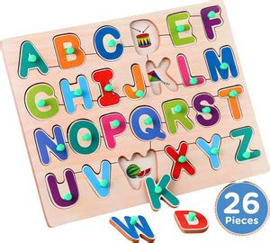BOZICA Wooden Educational Creative learning A To Z English Alphabets ...