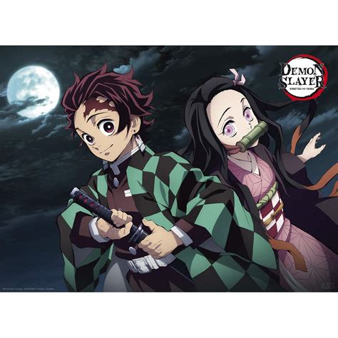 Buy ABYSTYLE Demon Slayer Kimetsu No Yaiba Tanjiro & Nezuko Unframed ...