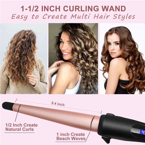 Snapklik.com : Hair Curling Wand, 0.5-1Inch Tapered Curling Iron ...