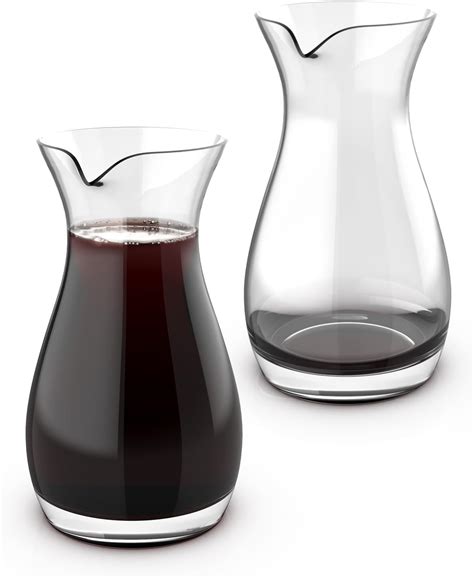 Mini Wine Carafe Set - Individual Serving Glass Decanters for Single ...