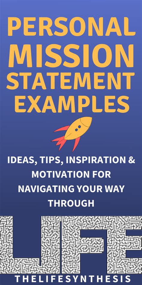 Image result for Personal Vision and Values Statement Examples