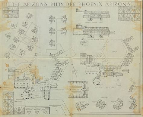 The Arizona Biltmore Phoenix Arizona floor plan | Arizona Memory Project