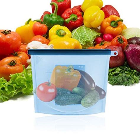 Buy Femora Silicone Food Bag Reusable Seal Storage Container Silicone ...