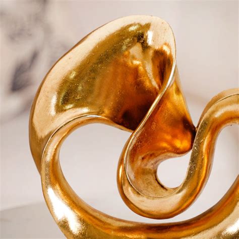 Abstract Fluid Accent Showpiece Gold Online - Premium Decor Object ...