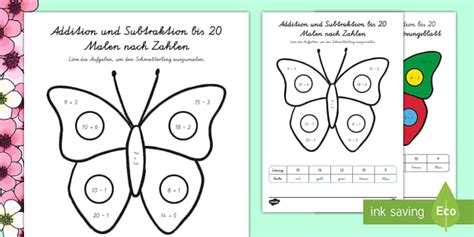 Rechen-Mal-Blatt I ab 1. Klasse I Zahlenraum bis 20