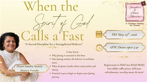 When the Spirit of God Calls a Fast - Womens Empowerment Session, 2700 ...