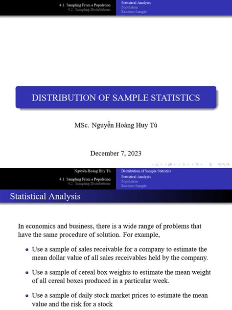 Sample and Sampling Distribution Statistics Chapter One 的图像结果