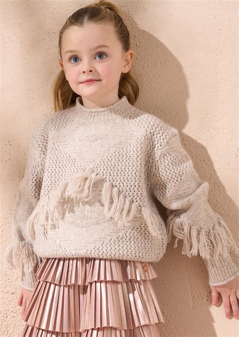 Angel & Rocket Girls Self Textured Beige Sweaters – B2b Angel and Rocket