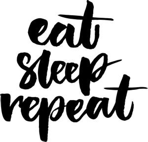 eat sleep repeat sticker poster|Motivational Poster|Inspirational ...