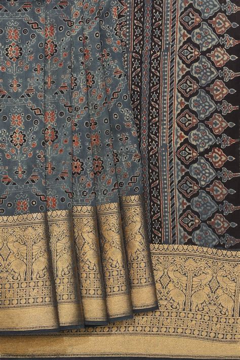 Ajrakh Sarees – Kalanjali