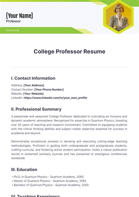 Image result for Assistant Professor Computer Science Resume Template