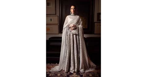 Splashed White Lily Lehenga