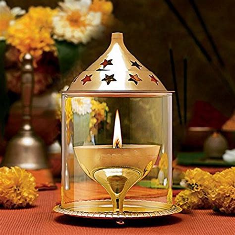 Buy BRASS DIYA , DIA, OIL LAMP FOR TEMPLE AKHAND DIYA JYOT FOR HOME ...