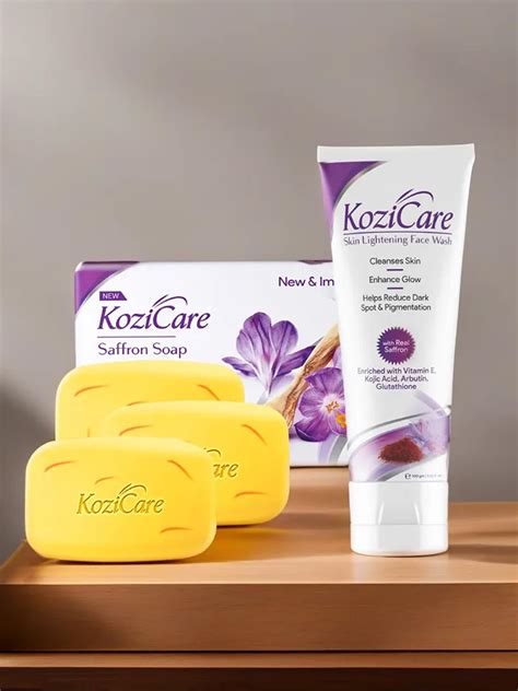 Buy Kozicare Kojic Acid Soap & Saffron Face Wash Combo | Body Tan ...