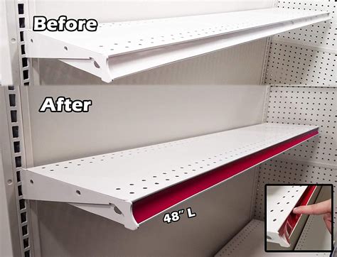 Buy 20 Pack Decorative Gondola Shelving Pre Cut Vinyl Insert Strips 48 ...