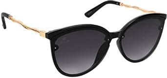 Buy AISLIN UV Protected Cat eye/Oval Sunglasses for Women - (Black Lens ...