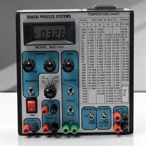 Universal Calibrators - Portable Calibrator SUN-CAL-103B Trader ...