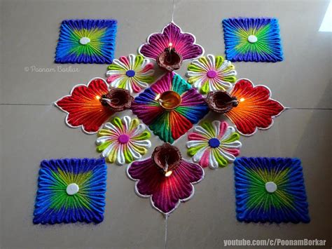 101+ Rangoli Design For Festivals, Simple Rangoli Design For 2022