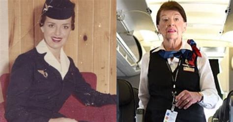 American Airlines Flight Attendant Has Been Working For 60 Years & Has ...