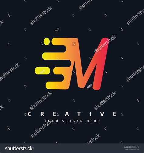 Letter M Speed Logo Design Vector Stock Vector (Royalty Free) 2005345118 | Shutterstock
