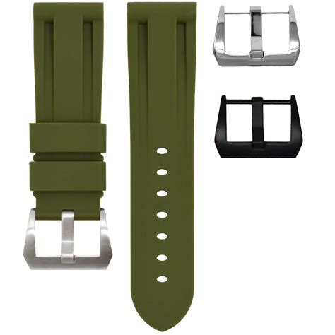 Panerai Olive Green Rubber Strap – HorusIndia