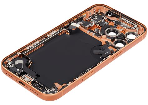Back Housing W/ Charging Port Flex & Small Parts Compatible For iPhone